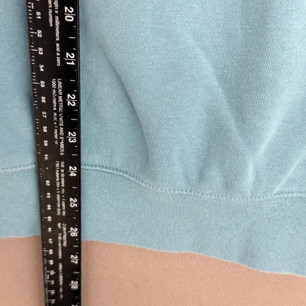 Nike Mens Stone Harbor Crewneck Sweatshirt Light Blue Fleece Pullover Medium